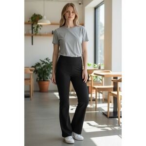 NWT Monroe & Main Black Control Waist Bootcut Legging Pants High Waist Size L